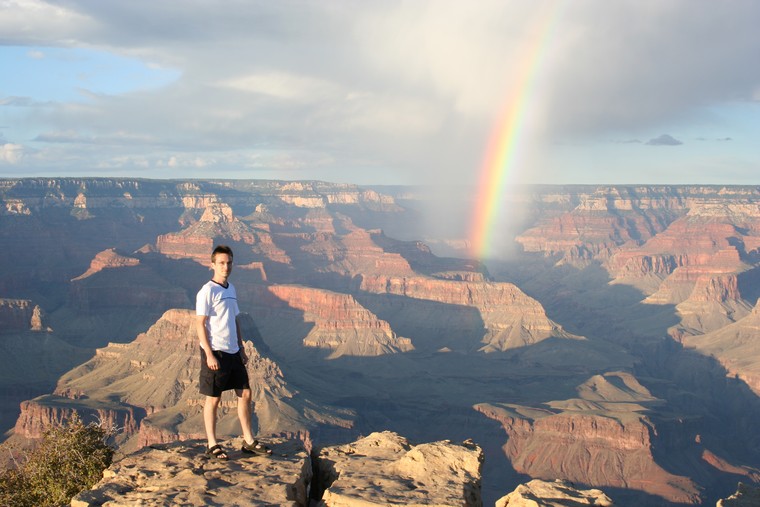 Grand Canyon, Arizona. Complete with rainbow.