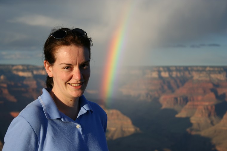 Grand Canyon, Arizona. Complete with rainbow.