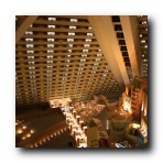 Luxor Hotel, Las Vegas. Inside the pyramid.